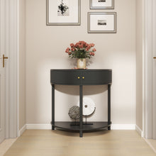 Load image into Gallery viewer, Demi Lune - Console Table With 2 Storage Drawers
