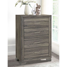 Load image into Gallery viewer, Funston - 4 Drawer Chest Of Drawers With Bar Handles - Brown Oak
