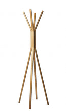 Load image into Gallery viewer, 68" Modern Wood Coat Tree Rack - Natural
