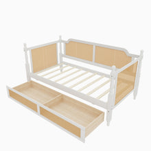 Load image into Gallery viewer, Traditional Style Rattan Daybed, No Box Spring Needed
