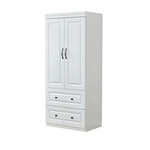 Load image into Gallery viewer, 74" Two Door Two Drawer Combo Dresser - White
