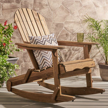 Load image into Gallery viewer, Outdoor Adirondack Rocking Chair With Hand Crafted Details

