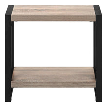 Load image into Gallery viewer, End Table With Shelf - Black And Deep Taupe
