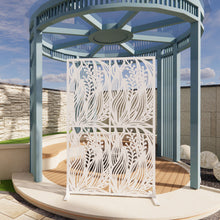 Load image into Gallery viewer, Free Standing Decorative Privacy Screen, Outdoor And Indoor Divider

