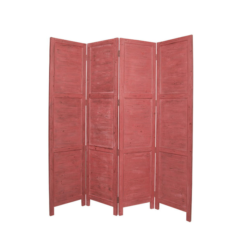 76" x 84" Wood Screen - Red
