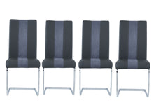 Load image into Gallery viewer, Faux Leather Dining Side Chairs (Set of 4) - Gray
