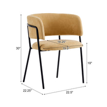 Load image into Gallery viewer, Modern Upholstered Arm Dining Chair Set
