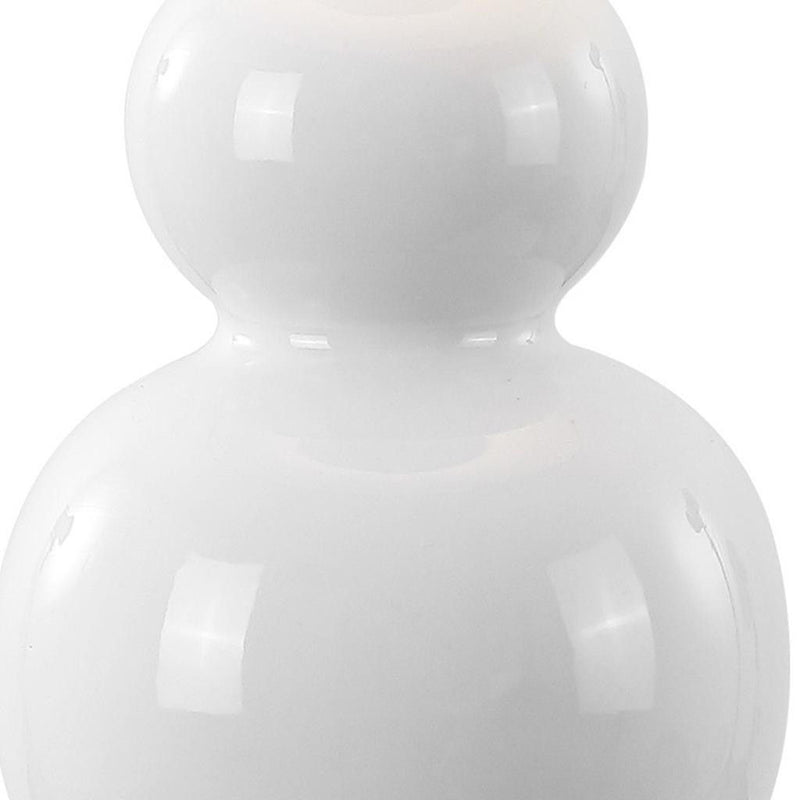 28" Novelty Table Lamp LED With Drum Shade - White