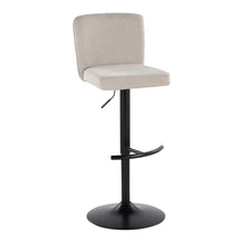 Load image into Gallery viewer, Henry - Contemporary Adjustable Barstool &amp; Swivel With Rounded T Footrest (Set of 2)

