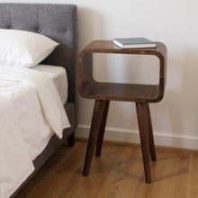 Load image into Gallery viewer, 20" Solid Wood Open Nightstand - Chestnut
