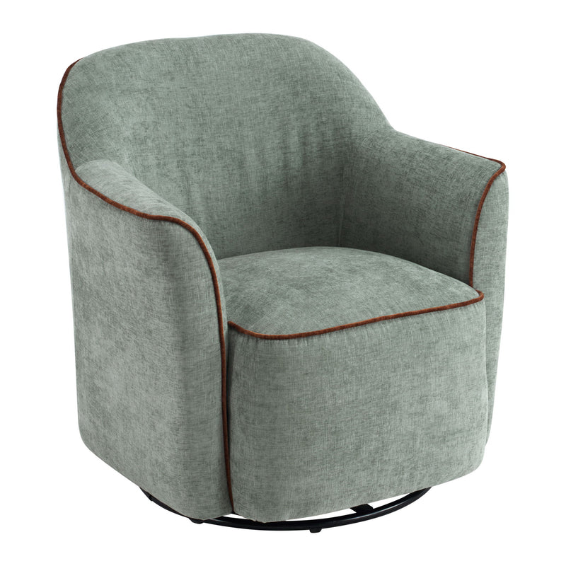 360° Swivel Accent Chair With Flared Arms