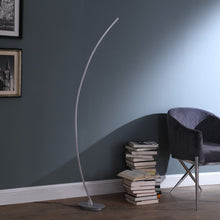 Load image into Gallery viewer, Arc LED Floor Lamp - Silver And Soft White
