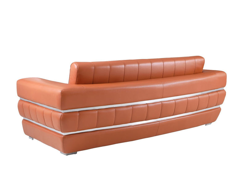 Italian Leather Sofa - Camel
