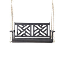 Load image into Gallery viewer, Alejandro - Acacia Wood Porch Swing With Slat Panel Seating
