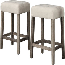 Load image into Gallery viewer, Transitional Backless Counter Stool (Set of 2)
