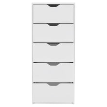 Load image into Gallery viewer, 18" Five Drawer Standard Chest - White
