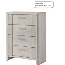 Load image into Gallery viewer, 4 Drawer Tall Storage Chest Furniture - White
