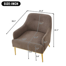 Load image into Gallery viewer, Modern Elegance Accent Chair With Curved Backrest
