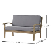 Load image into Gallery viewer, 4 Person Outdoor Seating Group With Water Resistant Cushions
