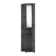 Load image into Gallery viewer, Wood Corner Bar Cabinet With Two Doors - Gray
