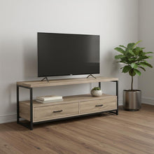 Load image into Gallery viewer, 47" Deep Cabinet Enclosed Storage TV Stand - Taupe

