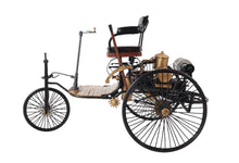 Load image into Gallery viewer, c1886 Three Wheeled Mercedes Benz Motor Car Sculpture - Black / Gold
