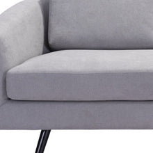 Load image into Gallery viewer, Polyester Sofa With Black Legs - Gray
