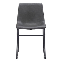 Load image into Gallery viewer, Upholstered Velvet Dining Side Chairs (Set of 2) - Charcoal / Black
