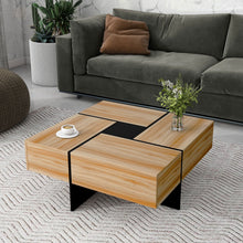Load image into Gallery viewer, Wallace - Coffee Table With 4 Hidden Storage Compartments - Brown
