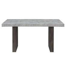 Load image into Gallery viewer, 78" Wood Double Pedestal Base Dining Table - Gray
