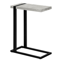 Load image into Gallery viewer, Distressed Wood And Metal End Table - Gray / Black
