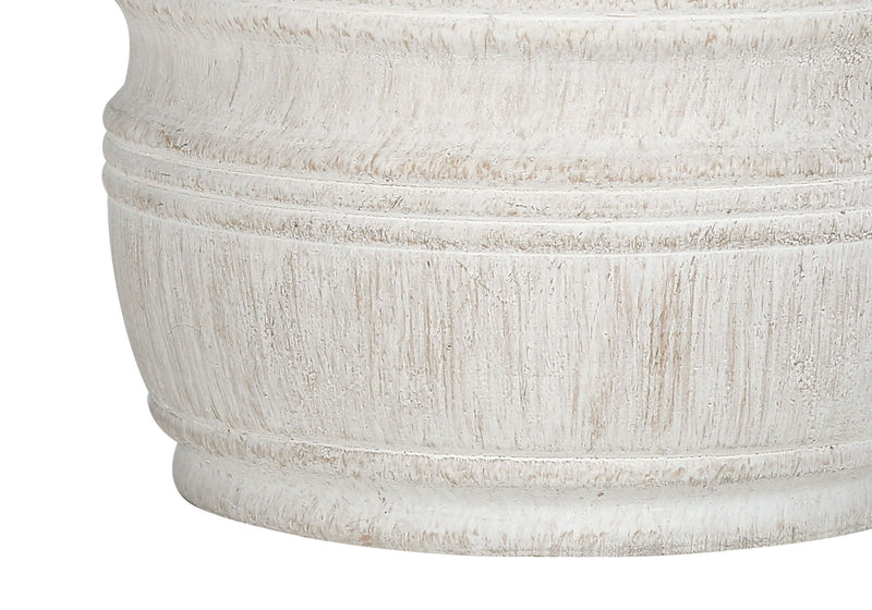 Cylinder Table Lamp With Drum Shade - Cream