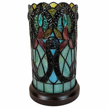 Load image into Gallery viewer, Mosaic Tile Stained Glass Accent Lamp - Beige And Orange
