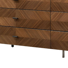 Load image into Gallery viewer, Manufactured Wood Six Drawer Double Dresser 63" - Walnut
