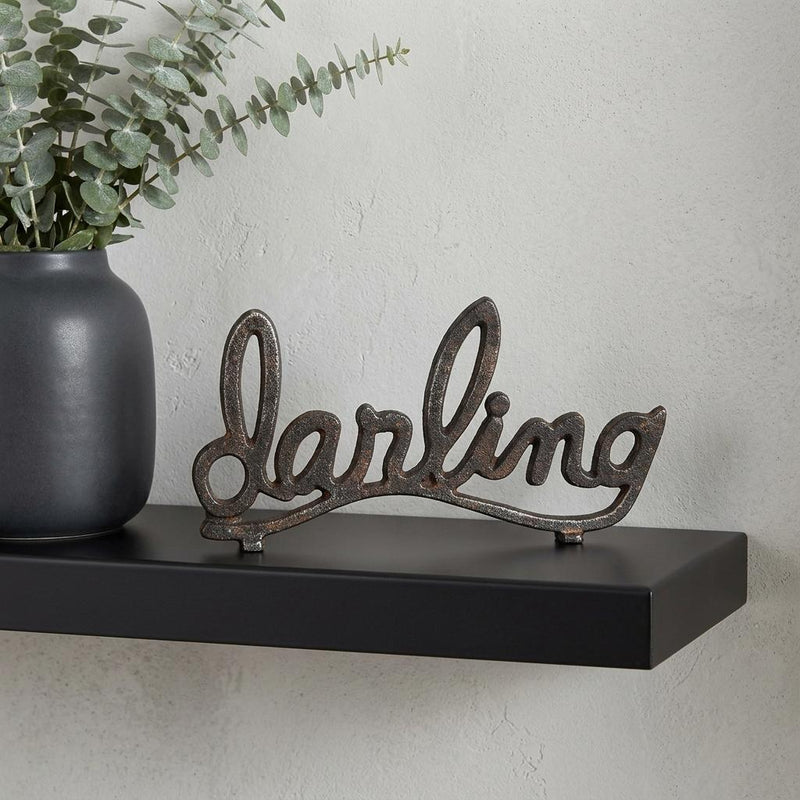 Hand Painted Darling Tabletop Sculpture - Black