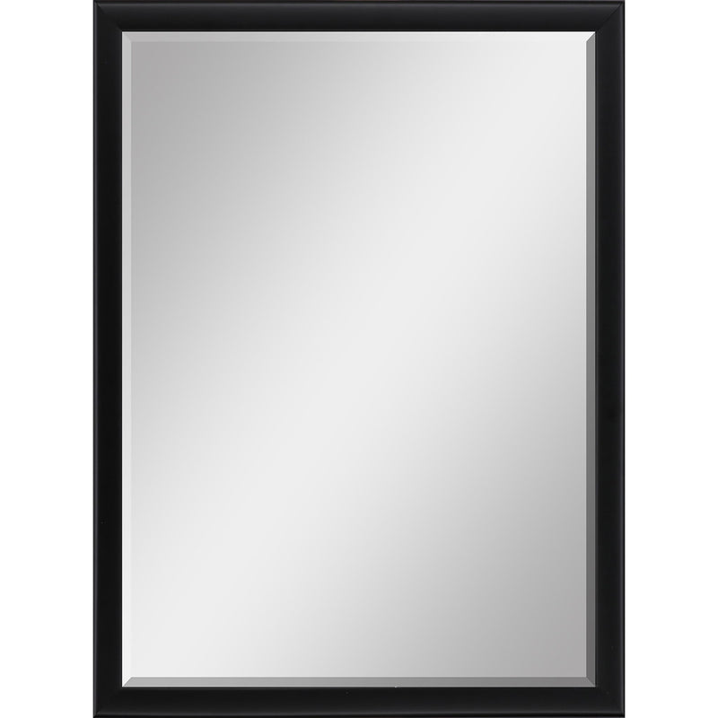 38" Solid Wood Framed Accent Mirror - Black