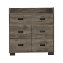 Load image into Gallery viewer, 34" Five Drawer Dresser - Dark Brown
