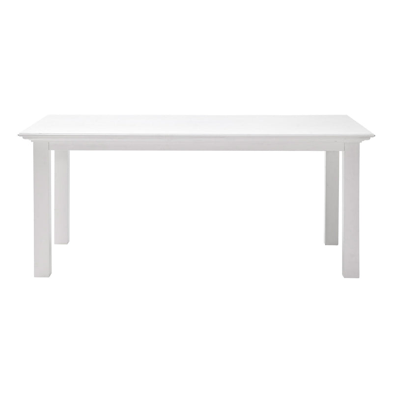 71" Wood Dining Table - White
