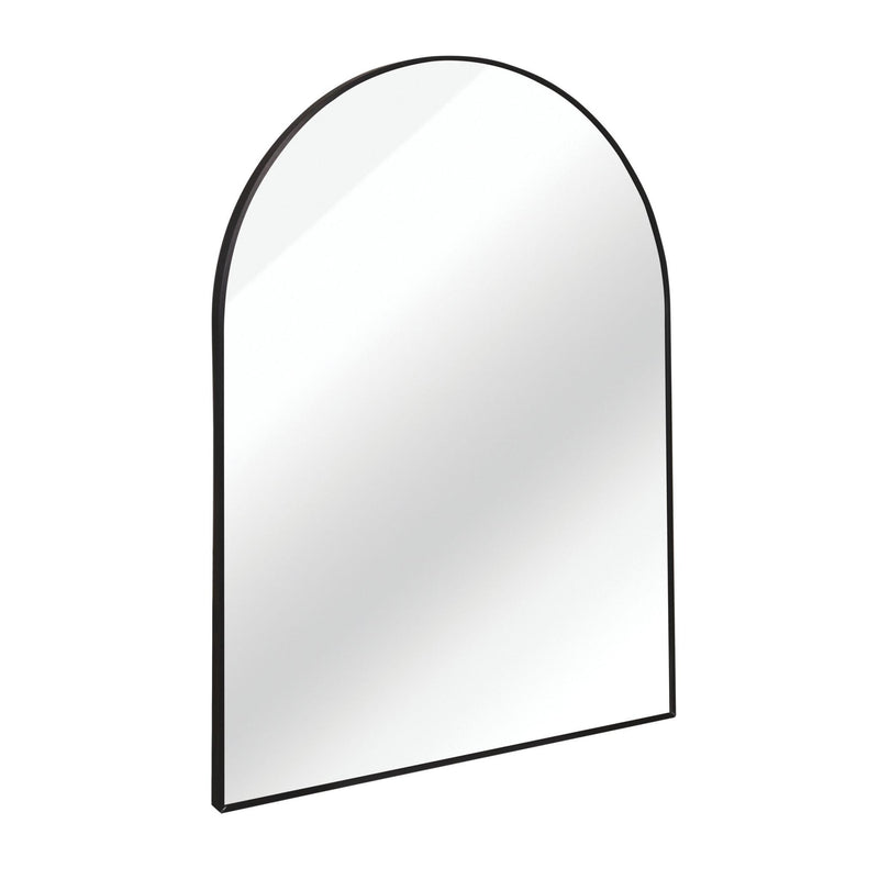 Aluminum Arch Framed Bathroom Vanity Mirror (756107) - Black