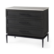 Load image into Gallery viewer, Updated Rustic Top Dresser - Dark / Light Marble
