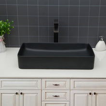 Load image into Gallery viewer, Modern Ceramic Rectangular Bathroom Vessel Sink With European Design
