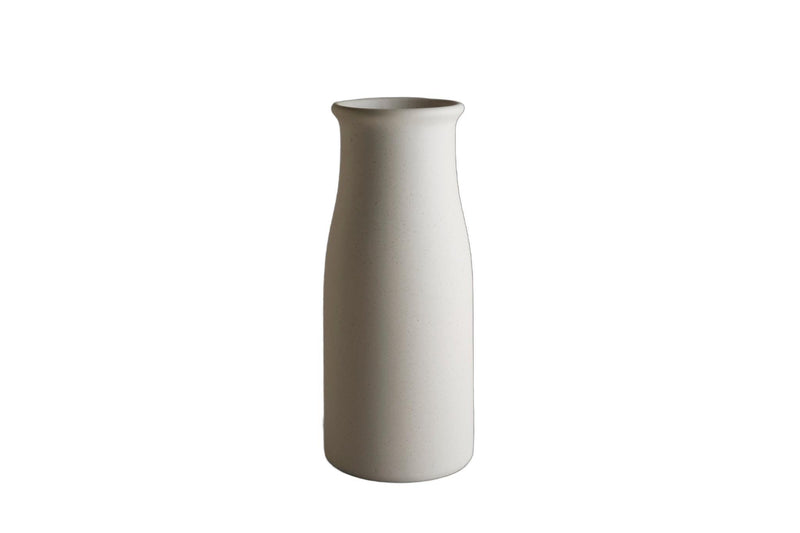 Ceramic Cylinder Table Vase (755421) - Cream