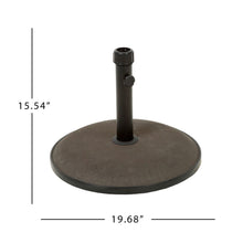 Load image into Gallery viewer, Um Holder Round Umbrella Base 66 Lbs Concrete - Brown
