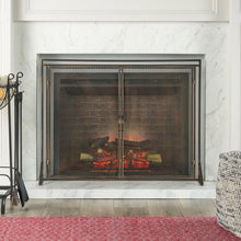Load image into Gallery viewer, Samantha - Iron Fireplace Screen 2 Door Design

