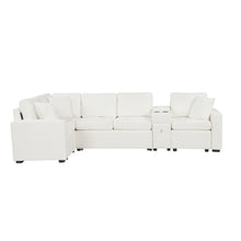 Load image into Gallery viewer, Modular L-Shaped Sectional Sofa Bed With Pull-Out Sleeper, Cup Holders, And Storage
