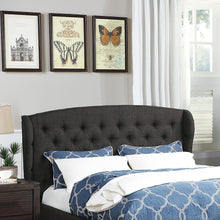 Load image into Gallery viewer, Bed With Adjustable Button Tufted Headboard
