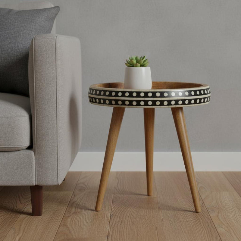 Solid Wood Wood End Table (719332) - Brown