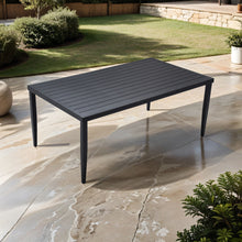 Load image into Gallery viewer, Outdoor Patio Dining Table With Tapered Feet &amp; Umbrella Hole
