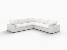 Load image into Gallery viewer, Blend Modular L Shaped Five Piece Corner Sectional - White
