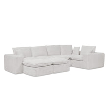 Load image into Gallery viewer, Sectional Sofa With Moveable Ottoman
